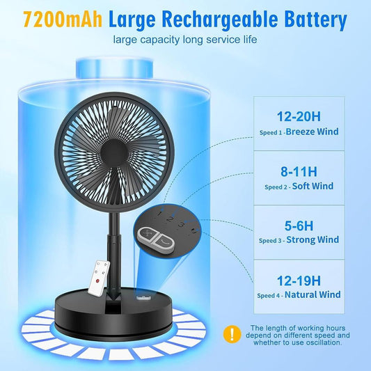 Portable Rechargeable Fan